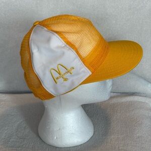 VTG Mcdonalds Baseball Trucker Hat Cap Mesh Canada Yellow Snapback Adjustable